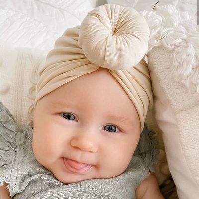 INS甜甜圈婴幼儿宝宝夏季胎帽网红婴儿帽子夏薄款超萌洋气0-6个月