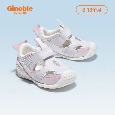 基诺浦夏季凉鞋关键鞋23新款婴幼儿时尚软底透气机能鞋百搭女童鞋