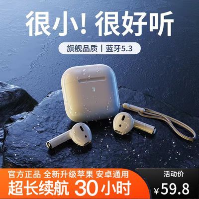 新款5.3蓝牙耳机RL-11迷你入耳式降噪适用苹果六代OPPO华为通用