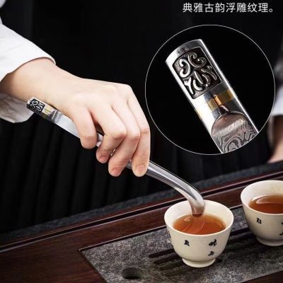 茶夹不锈钢茶叶夹子功夫茶具喝茶工具杯夹茶杯泡茶防滑洗茶茶镊子