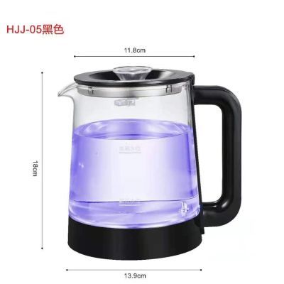 茶吧机通用型高硼硅灯玻璃烧水壶1.2L耐高温食品级蓝光透明一体