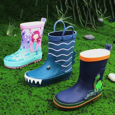 儿童橡胶防滑雨靴中童小童大童幼儿园小学生雨鞋防水环保水靴水鞋