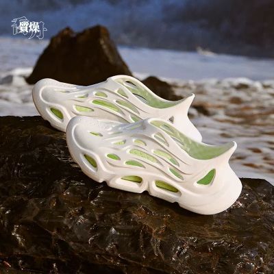 中国乔丹运动鞋浮云洞洞鞋男鞋2024夏季新款防滑软底拖鞋沙滩