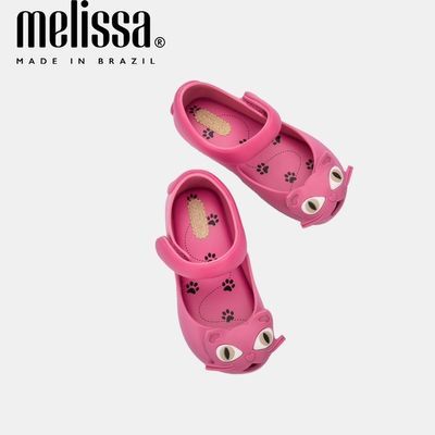 Melissa梅丽莎童鞋单鞋黑猫猫咪果冻鞋宝宝鞋小七同款软底