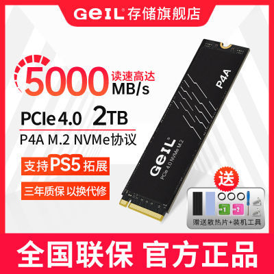 GeIL金邦P4A 2T M.2固态硬盘4.0 PCI-e NVME 协议接口SSD全新原装
