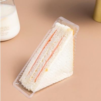三明治包装垫一次性易撕三文治透明垫三角形蛋糕烘焙包装塑料内托