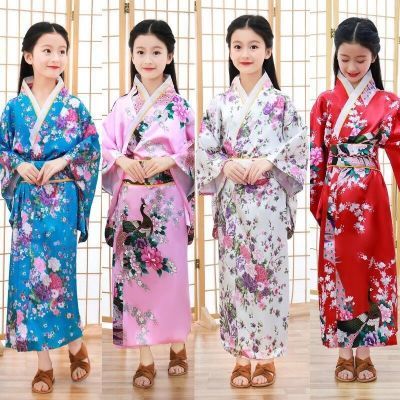 古装女童男童日本儿童和服复古万圣节学生长款演出舞蹈夏季日式服优惠商品图片