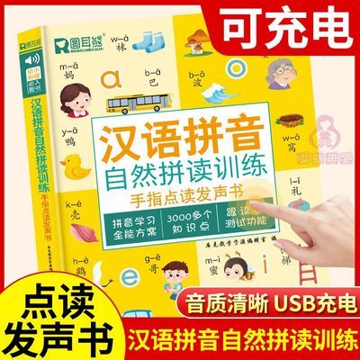 一年级学汉语拼音拼读训练点读发声书拼音拼读训练神器轻松学拼音
