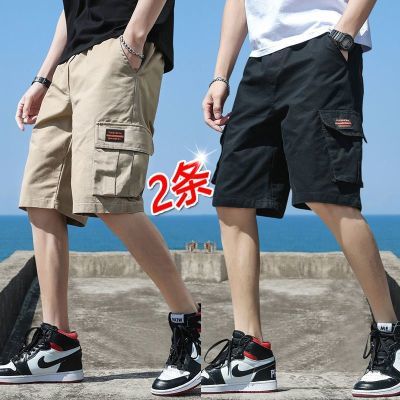 五分工装裤男士短裤男夏季男短裤子港风休闲外穿多口袋5分裤男