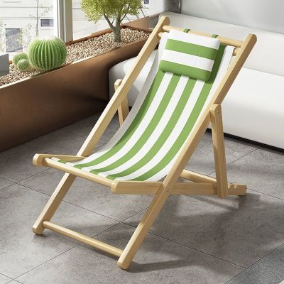 沙滩躺椅家用午睡陪护露营便携式卧室庭院沙滩椅可折叠阳台椅子