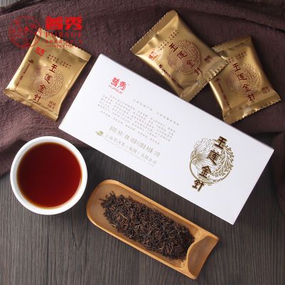 【一级小袋装】小包装古法手工2012年普秀玉莲金针散熟茶 120g/盒