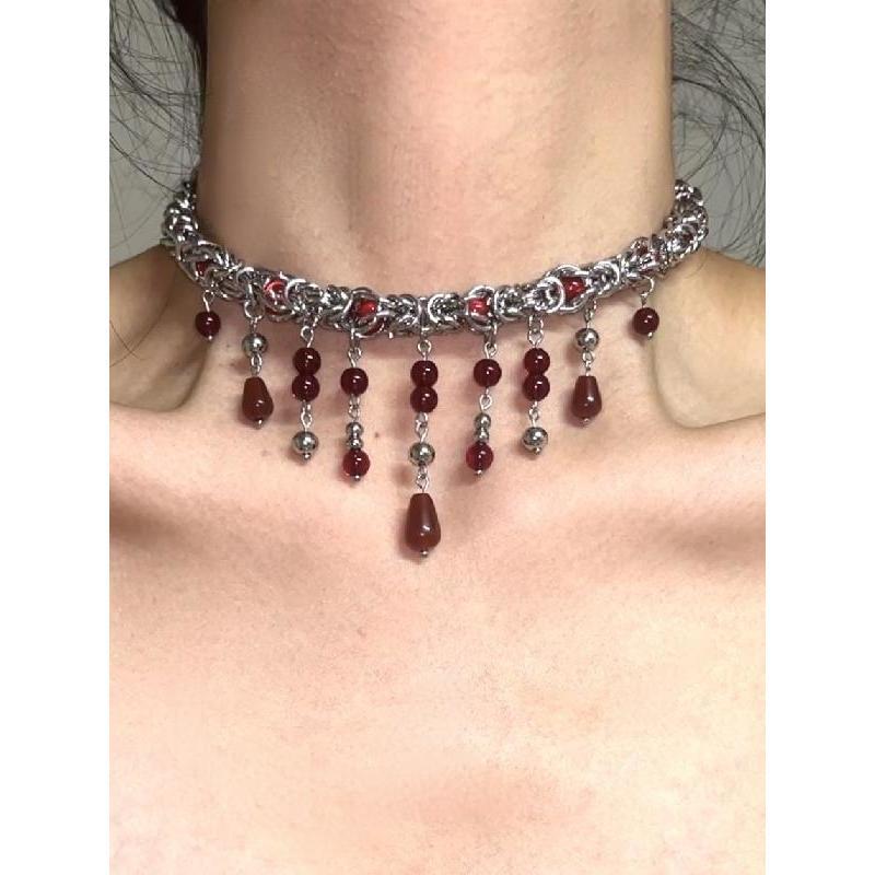 Girocollo gotico vampiro rosso per uomo e donna_voghion.com