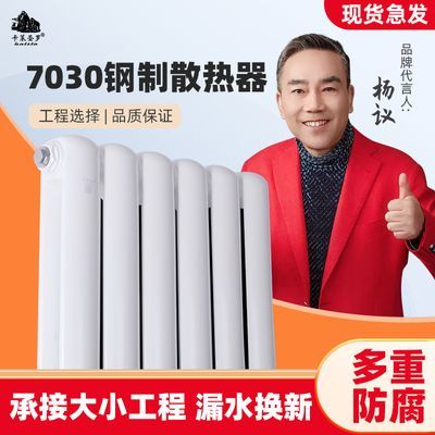 暖气片家用水暖散热片钢二柱集中供热取暖器挂炉客厅壁挂式散热器