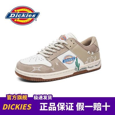 Dickies男鞋夏季透气低帮鞋2024新款运动板鞋涂鸦潮流