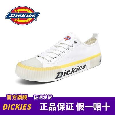 Dickies帆布鞋男2024新款春季小白鞋女透气百搭运动鞋情侣休闲鞋