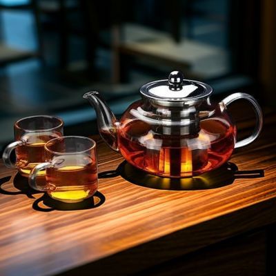 加厚耐热耐高温家用玻璃花茶壶加热简约过滤泡茶壶茶具烧水养生壶