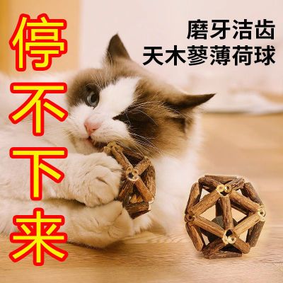 猫玩具磨牙棒木天蓼猫薄荷玲珑球逗猫棒耐咬自嗨解闷神器猫咪用品