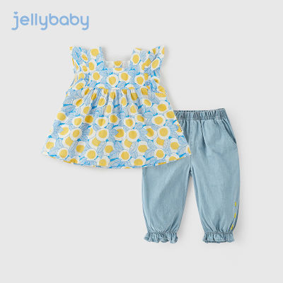 杰里贝比女童夏装两件套婴儿薄款洋气儿童纯棉衣服女宝宝夏季套装