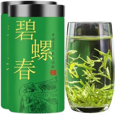 2024新茶碧螺春绿茶特级花果香型浓香型嫩芽叶罐装