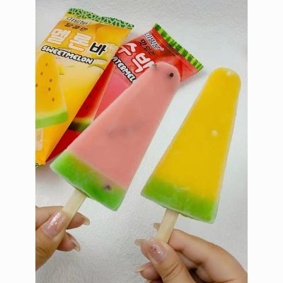 【10支】新品美冰芬韩式蜜瓜/西瓜果汁冰棍 清凉解暑棒冰雪糕冷饮
