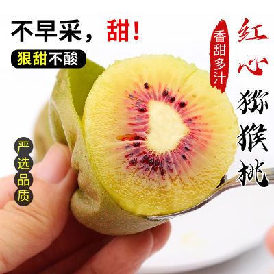 正宗四川浦江红心猕猴桃奇异果新鲜包邮奇异果大果整箱装包邮15颗