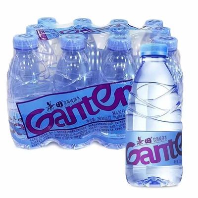 Ganten/景田矿泉水纯净水饮用水360ml12瓶24瓶家庭车载专用小瓶装