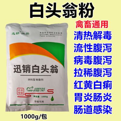 兽用白头翁猪牛羊鸡鸭鹅清热病毒凉血腹泻拉稀胃肠炎饲料添加剂