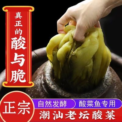 正宗潮汕酸菜特产3斤老坛酸菜鱼整颗无添加芥咸菜猪脚饭餐饮专用