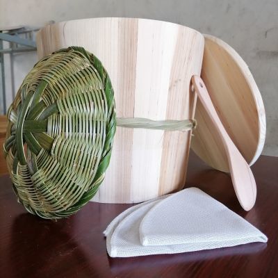 【首单直降】木蒸子蒸饭家用竹子编织竹制品手工蒸饭木桶木饭桶蒸