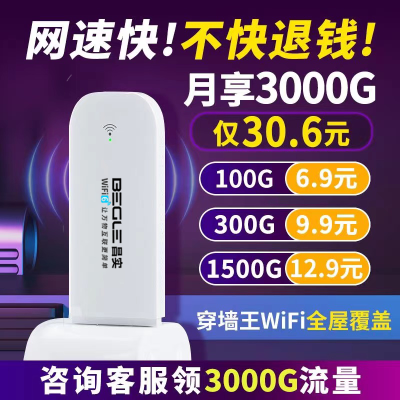 随身wifi移动无线路由器通用大学租房家用车载全网通移动随身wifi