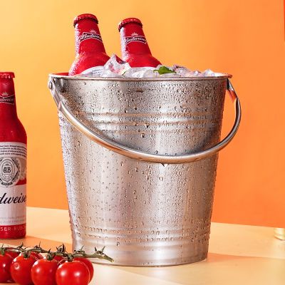 网红冰块桶商用不锈钢手提小冰桶KTV酒吧香槟桶红酒啤酒家用加厚