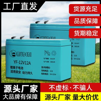 锂电池12v电瓶抽水泵电动喷雾器专用打药机电源锂电池大容量电