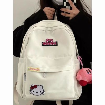 新日系学生书包大容量软妹可爱凯蒂猫背包日韩校园书包草莓熊书包