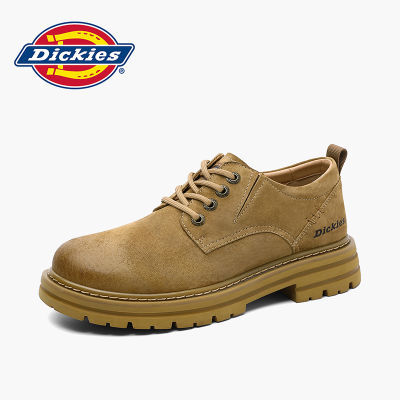 Dickies美式工装鞋男秋季低帮真皮休闲男鞋新款户外复古鞋子男靴