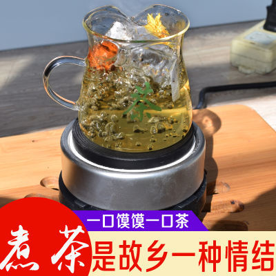 甘肃罐罐茶玻璃煮茶器冲茶壶茶罐子烧杯耐热壶水壶电热炉养生茶具