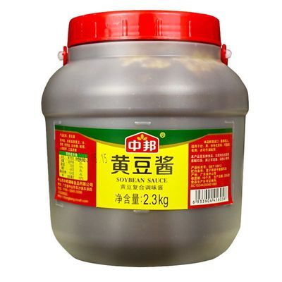 中邦黄豆酱2.3kg桶装豆瓣酱大豆酱蒸鱼酱烤肉东北大酱调料调味酱