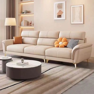 北欧科技布小户型简约出租屋家用直排沙发现代沙发客厅布艺沙发
