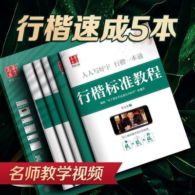 吴玉生行楷一本通行楷硬笔字帖学生成年人行楷字帖入门公务员临摹