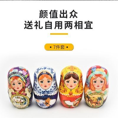 新款中国风卡通网红俄罗斯套娃指甲钳指剪刀内蒙古旅游纪念品套装