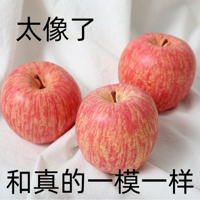 【现货秒发】圣诞节仿真苹果假红苹果模型水果橱柜摆件供果摄影装