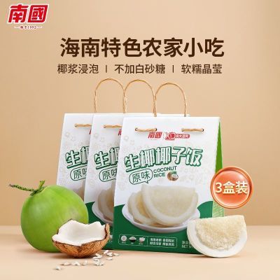 南国食品海南特产生椰椰子饭538g方便米饭糯米代餐黑米红枣椰汁饭