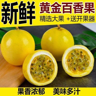 【正宗】钦蜜九号包邮整件百香果现摘现发黄金百香果黄皮海南广西