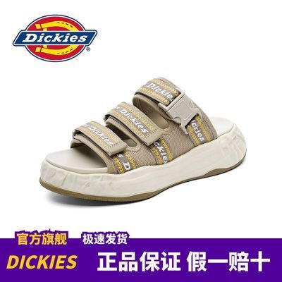 Dickies男鞋2024新款拖鞋男夏季外穿透气防滑凉鞋厚底
