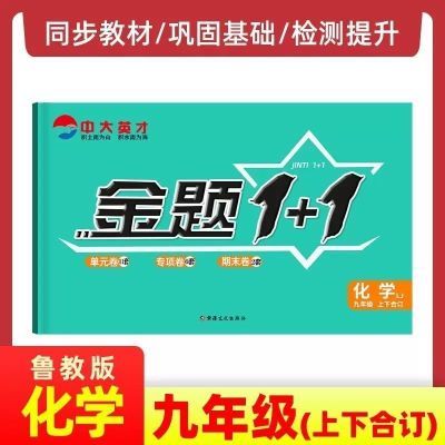 金题1+1九9年级化学鲁教版上册下册全册试卷同步专项练习册必刷题