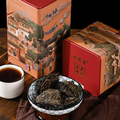 黑茶 正宗陕西官茶泾阳茯茶西安特产老牌子北茯茶手工经典