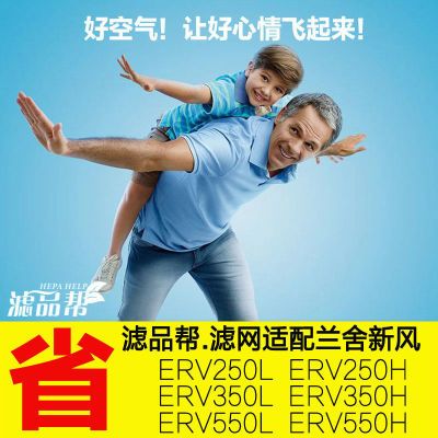 适配兰舍新风系统滤网高效过滤芯ERV250 350 550L/H/D/S防雾霾