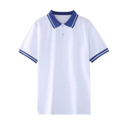 学生校服夏季短袖中学生夏天t恤班服校服定制polo衫学院风半袖棉