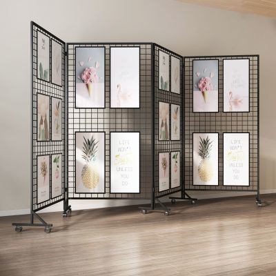 折叠画展画室幼儿园作品展示架移动展览架户外美术展示架