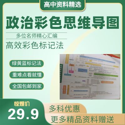 新高考政治彩色思维导图