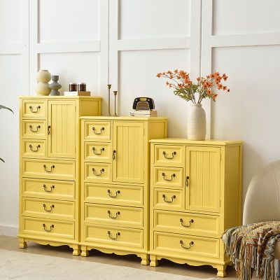 美式实木五斗柜抽屉式客厅抽屉柜储物柜多层收纳柜玄关卧室整装